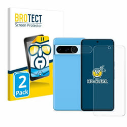 BROTECT Protection Ecran pour Google Pixel 8 Pro (Avant+Caméra) (2 Pièces) - Film Protection Ultra Clair