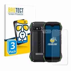 BROTECT Film Protecteur Verre 9H pour Blackview N6000 (Avant+Caméra) (3 Pièces) [Anti-Rayures Transparent]