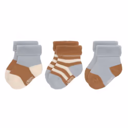 Lässig 1532009067-12, Chaussettes Crew, Bleu, Marron, Orange, Bébé (0-2 ans), Unisexe, 12 - 14, Bébé (numérique)
