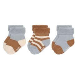Lässig 1532009067-12 chaussette Unisexe Chaussettes Crew Bleu, Marron, Orange 3 paire(s)