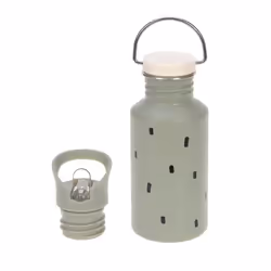 Lässig 1210026581, 500 ml, Vert, Polypropylène (PP), Silicone, Acier inoxydable, Enfant, Garçon/Fille, Bouchon à vis