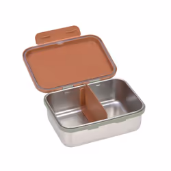 Lässig Boîte à goûter inox enfants, Happy Prints caramel
