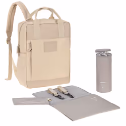 Lässig 1103039854 sac à couches Sac à dos Beige Polyester