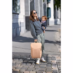 Lässig Green Label Sac à dos Couleur camel Polyester, Polyuréthane
