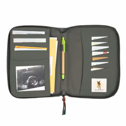 Lässig 1106012513 portefeuille, étui pour cartes, support de documents de voyage Porte-documents pour voiture Olive Polyester