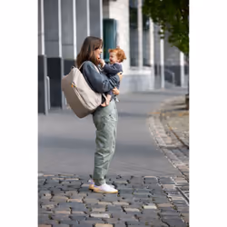 Lässig 1103046273 sac à couches Sac à dos Taupe Polyester, Polyuréthane