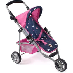 Poussette pour poupée - BAYER CHIC 2000 - LOLA - Rose et Bleu - 70 x 33 x 62 cm - À partir de 3 ans