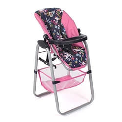 Chaise haute de poupée - BAYER CHIC 2000 - 655-43 - Licorne - Bleu marine - 50 cm max