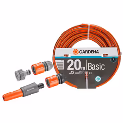 Jeu de tuyaux de base 13mm (1/2") (20m) jeu de tuyaux de base tuyau de base de 20m de long avec un diamètre de 1/2" (13mm), u ...