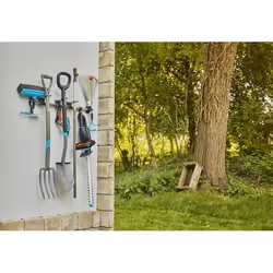 Gardena 3509-20 support de stockage d'outils de jardin Mural Plastique, Caoutchouc, Acier