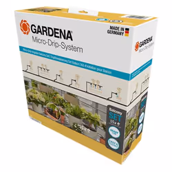 Gardena 13401-20, 20 m, Noir, Vert