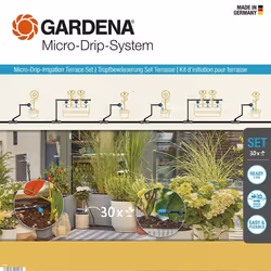 Gardena 13400-20, 15 m, Noir, Vert
