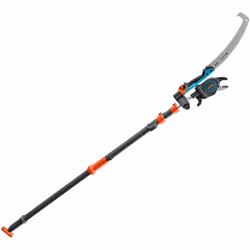 GARDENA Coupe-branches télescopique StarCut Pro L + scie Réglable facilement de 175 cm à 400 cm, avec une tête inclinée pour  ...