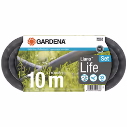 Gardena 18441-20, 10 m, Noir, Polyvinyl chloride (PVC), 22 bar, 1,3 cm, 1 pièce(s)