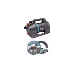 Gardena 4100 Silent Set, 550 W, Secteur, 3,6 bar, 4100 l/h, IPX4, Orange, Vert, Gris