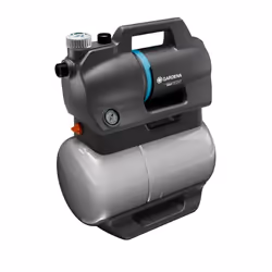 Gardena 3800 Silent, 600 W, Secteur, 3,9 bar, 3800 l/h, IPX4, Aluminium, Noir, Bleu, Gris