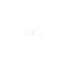 Plateau en verre inférieur compatible avec Bosch 00743201 - 400 x 160 mm - Court pour partie congélateur