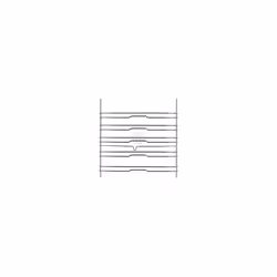 Grille minerva 67l pour Four WHIRLPOOL 481010762741. Dimensions : 318 x 312 x 25 mm, Contenu: 1 grille convenant aux côtés ga ...
