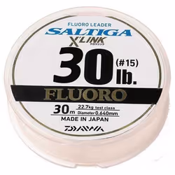 Fil de pêche - DAIWA - Saltiga X Link - 30m - D.0.33mm - R.7.3kg - Translucent