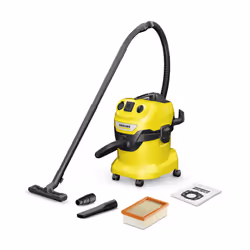 Kärcher WD 4 P V-20/5/22, Sec&humide, Noir, Jaune, Toison, Rotatif, Plastique, 20 L