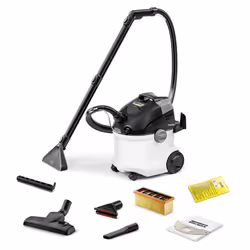 Kärcher SE 5, 1000 W, Aspirateur réservoir cylindrique, Sec&humide, Sac à poussière, Noir, Blanc
