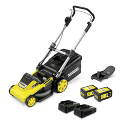 Kärcher LMO 5-18 Dual Marcher derrière un tracteur tondeuse Batterie Jaune, Noir
