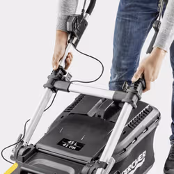 Kärcher LMO 5-18 Dual Marcher derrière un tracteur tondeuse Batterie Jaune, Noir - Vue supplémentaire 3