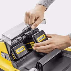 Kärcher LMO 5-18 Dual Marcher derrière un tracteur tondeuse Batterie Jaune, Noir - Vue supplémentaire 4