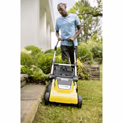 Kärcher LMO 5-18 Dual Marcher derrière un tracteur tondeuse Batterie Jaune, Noir - Vue supplémentaire 6