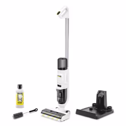Kärcher FCV 2 Natural N, Sec&humide, Tapis, Sol dur, 110 m², Sans sac, Blanc, 0,425 L