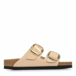 Sandales femme Birkenstock Arizona Big Buckle Natural Leather Patent