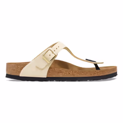 Sandales Gizeh Etroite Cuir Beige