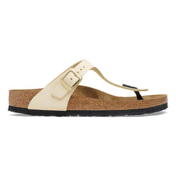 Sandales Gizeh Etroite Cuir Beige