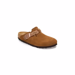 Sandales Boston Braided Etroite Cuir Marron