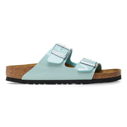 Sandales Birkenstock Arizona - Femme - Cuir - Bleu - Verde