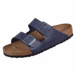 Sandales Naples Cuir Bleu