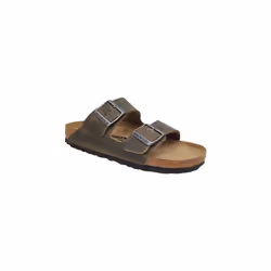 Sandales Arizona Etroite Cuir Khaki