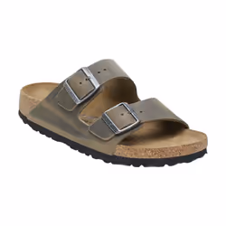 Sandales Arizona Etroite Cuir Khaki