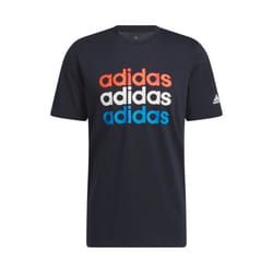 T-shirt homme Adidas - 100% Coton - Manches courtes - Bleu