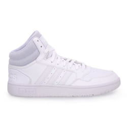 Chaussures de sport ADIDAS Hoops 3 pour homme - Blanc - Dessus synthétique - Lacets