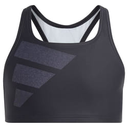 Adidas BIG Bars Logo B Swimsuit Black-Silver Violet-White 116 Girls