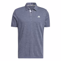 T-shirt adidas Poloshirt Performance Drive Heather Bleu Homme