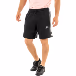 Short à 3 bandes en moleton Essentials en Noir