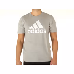 T-shirt Homme ADIDAS - Gris - Coton - Regular - Manches courtes - Col arrondi