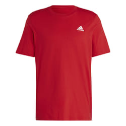 T-shirt en jersey à petit logo brodé Essentials en Rouge