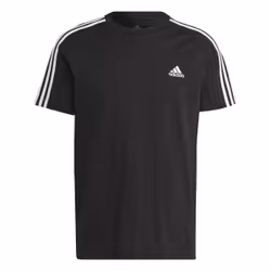 T-shirt à 3 bandes en jersey Essentials en Noir