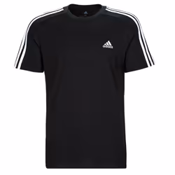 T-shirt à 3 bandes en jersey Essentials en Noir