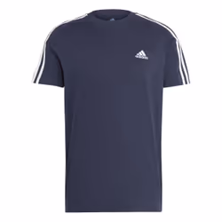 T-shirt de sport homme - Adidas IC9335.man - Couleur bleue - Trois bandes sur les manches