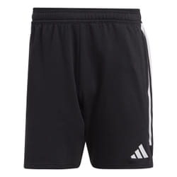 Short de sport Adidas Tiro23 L pour homme - Noir - Coupe moulante - Poches latérales avec fermeture à glissière