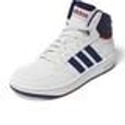 Chaussures Multisport - ADIDAS - Hoops Mid 30 K - Blanc - Enfant - Mixte